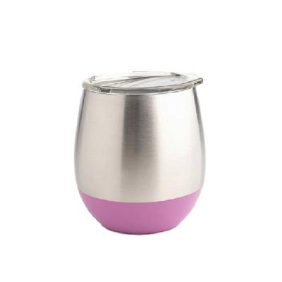 China Best Sustainable Selling Small Metal Mug For Promotion Stainless Steel Wine 8oz Tumbler With Vacuum Insulation for sale