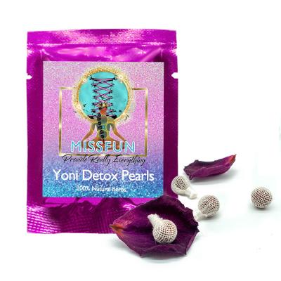 China Yoni Care Original Vaginal Detox pearl wellness yoni pearl private label net point tampons for sale