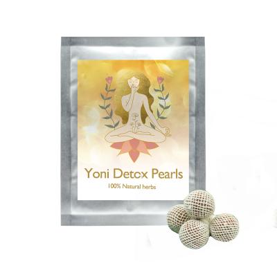 China Yoni Pearls Herbal Tampon Vaginal Detox Cleaner Clean Point Yoni Care 100% Natural Feminine Hygiene for sale