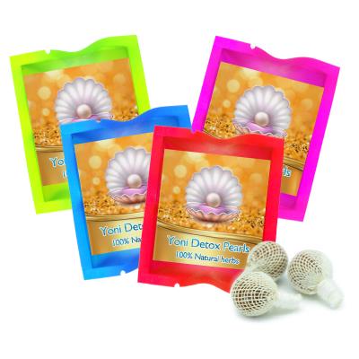 China Yoni Care Customized Logo Hot Selling 100% Yoni Detox Pearls Natural Herbal Yoni Pearls Remove Vaginal Waste for sale