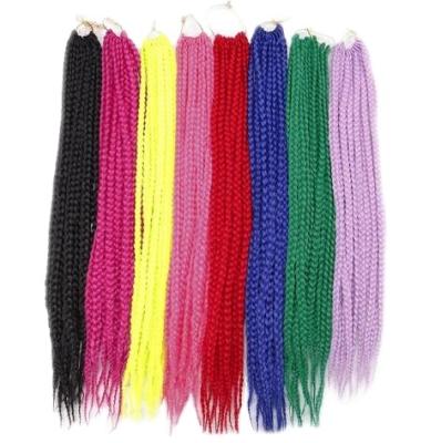 China Yaki Factoy Direct Selling Hair Braid 24Inch Afro Colored Hair Extensions Bulk Braiding Hair For Synthetic Dreadlocks for sale