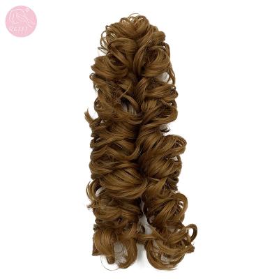 China I-tip hair chinese factory wholesale curly synthetic hair extension weave weft for sale