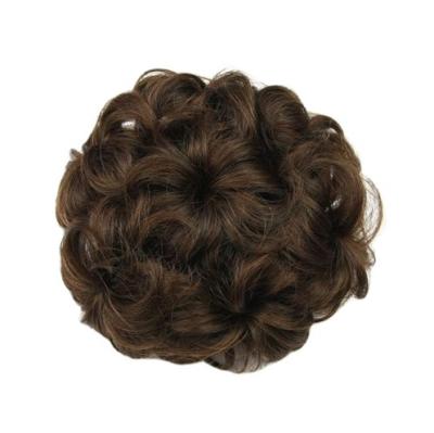 China FRENCH LOOP China Suppliers Cut Into Black Synthetic Hair Bun Hair Pieces for sale