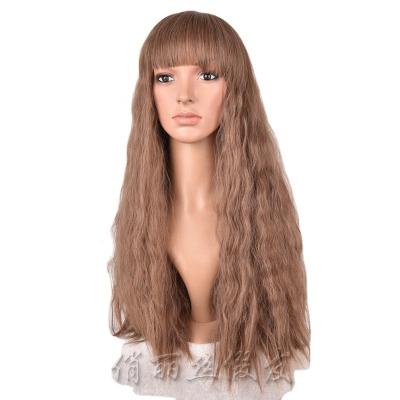 China Brazilian Water Wave Hair Wigs Body Wave All Kinds Synthetic Silky Curly Wigs for sale