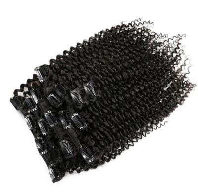 China 120g U-tip Hair Per Hair Extensions Set Natural Synthetic Afro Kinky Curly Clip In Hair Bundles Color for sale