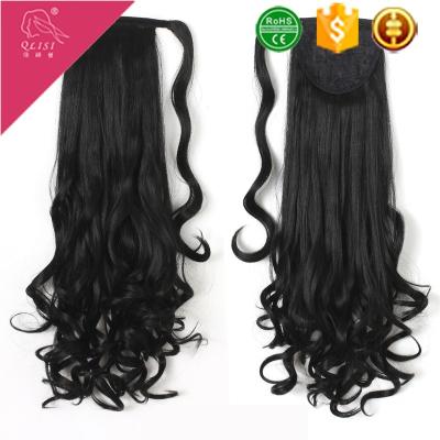 China Good Quality Regular Wave Synthetic Hair Ponytail Hair Extensions for sale