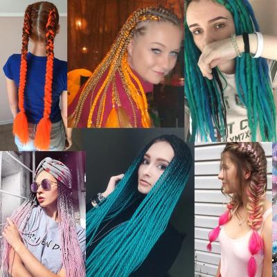 China I-Tip Colorful Synthetic Hair Cornrow Braid Wig Braided Wigs For Black Women for sale