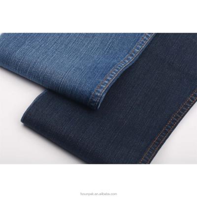 China China factory direct sale 98%Cotton 2%Spandex twill roving comfortable stretch jeans fabric for men for sale