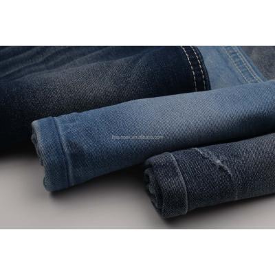 China 2022 Shrink-Resistant Popular Design Rich Surface Heavy Dark Blue No Wick 8.8oz OE Thread TR Resilience Denim Fabric for sale