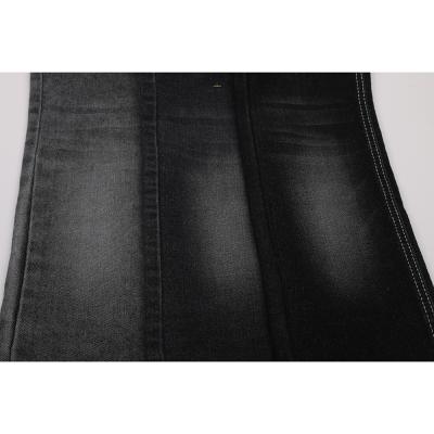 China New Hot Super Stretch Denim Fabric Breathable Washed Washed Black Elastic Denim Fabric Sale Jeans Fabric for sale