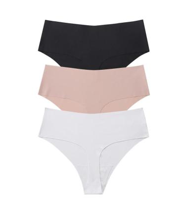 China European and American border traceless ice silk women's QUICK DRY underwear and thong for sale