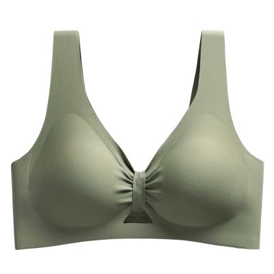 China New smooth latex underwear with hollow surface women's smooth bra, simple and comfortable for sale