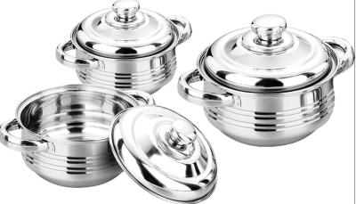 Κίνα 3pcs/4pcs cookware θέτουν & το μαγειρεύοντας δοχείο &16cm 24cm ανοξείδωτου casseroles & το δοχείο σκευών για την κουζίνα &sauce προς πώληση