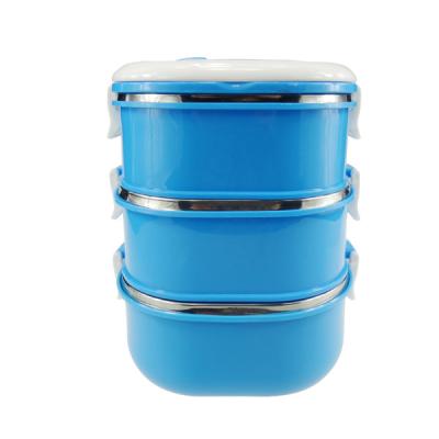 Chine Conteneur de nourriture coloré de vente chaud de place d'acier inoxydable, casserole de main, transporteur de nourriture, gamelle, conteneur de déjeuner de nourriture à vendre