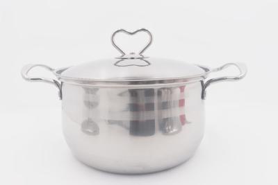 중국 16,18cm  Kitchenware mirror polishing stockpot metal steel cooking stew pot with handle 판매용