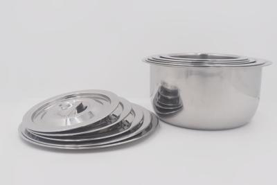 China equipo que acampa del viaje de las herramientas de la cocina 8pcs que cocina el pote común de acero inoxidable de alta calidad de los sistemas en venta