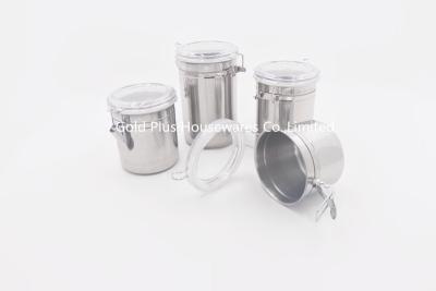 China sistema plastiic de acero inoxidable de la botella de la comida de la tapa de los PP de la cocina del sistema del bote del hogar 4pcs en venta