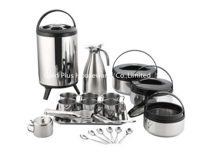 Chine les outils du pique-nique 21pcs traient le seau de thermos de thé pour garder la bouilloire de réservoir d'azote liquide de pot de nourriture et l'ensemble chauds de tasse de l'eau à vendre