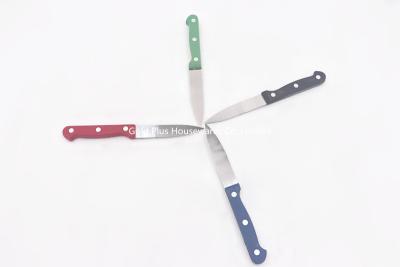 China 18g Kitchen paring and utility knife set multicolor small fruit knife stainless steel tofu cutting knife for sale