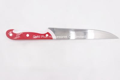 China 1.1mm  Cooking knife with plastic handle stainless steel professional custom red chinese chef knife for sale