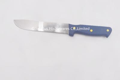 China Cuchillo de cocina de acero inoxidable al aire libre negro duro de alta calidad del cuchillo de pelado de la manija fijado con la manija ergonómica en venta