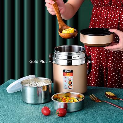 China Keep food warm 2L stainless steel insulated food container keep hot 24 hour thermos lunch box vacuum flask termos à venda