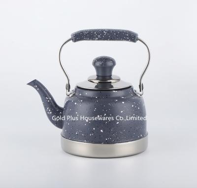 China 2L Fashionable stainless steel coffee pot with filter blue color hot water tea pot whistling kettle for sale