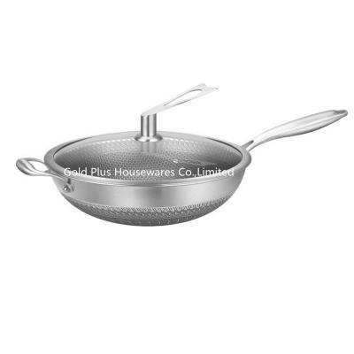 China 32cm  Chinese manufacturer nonstick sauce pan with induction base global household skillet pan with glass cover Te koop