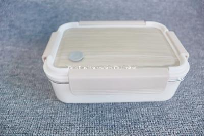 Cina Modern style 2 compartment stainless steel lunch box rectangular metal stainless steel bento lunch box in vendita