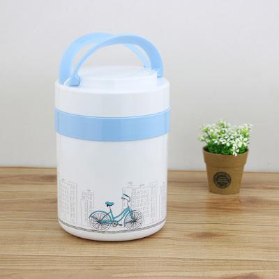 China Japan style multi-layer stainless steel vacuum insulated lunch pot outdoor multifunctional food warmer pot for sale