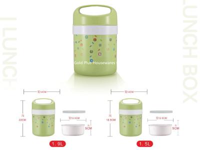 China Easy to clean kids food flask lunch box vacuum insulated stainless steel soup pot jar for children with flowers pattern for sale