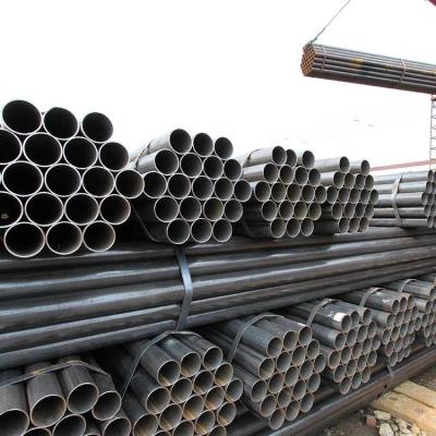 China Liquid Pipe Mild Steel ERW Steel Pipe Black Painted 1.5