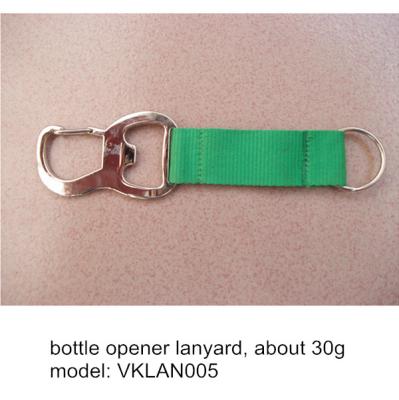 China Polyester lanyard with bottle opener, beer opener lanyard for promotional gift giveaways, for sale