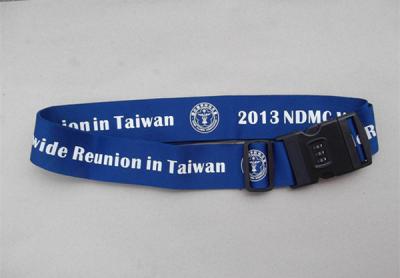 China Corporate logo gift luggage belt lanyards with secure lock, secure for your luggage bags for sale