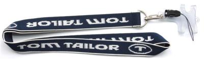 China Ultra soft polyester woven neck lanyards, jacquard weave logo, China woven lanyard factory for sale