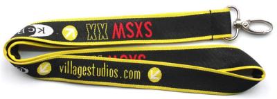 China Polyester patterned woven neck lanyards with jacquard logo,China factory woven neck straps for sale