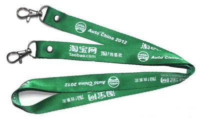 China Imprinted Corporate logo flat nylon neck lanyards, premium flat nylon neck strap lanyards, for sale