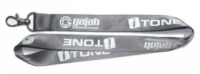 China Corporate logo printed flat nylon ID card holder neck straps,imprinted nylon neck lanyards for sale