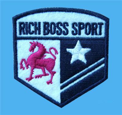 China Customized embroidered sports event logo patches,tailored embroidery crests to garments, for sale