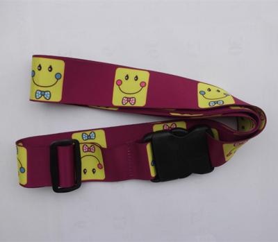 Chine Le polyester fixent la ceinture de bagage pour votre sécurité de sac de voyage, polychrome de transfert de chaleur imprimée à vendre