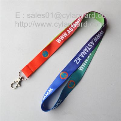 China Simple cheap sublimation id badge lanyards, sublimation full color lanyards, for sale