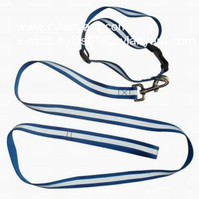 China Dye sublimation polyester lanyard dog collar and dog leash set, for sale