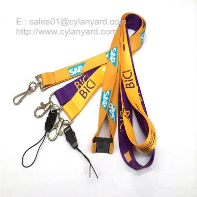 China Tailored screen print polyester neck ribbon factory wholesaler in China for sale