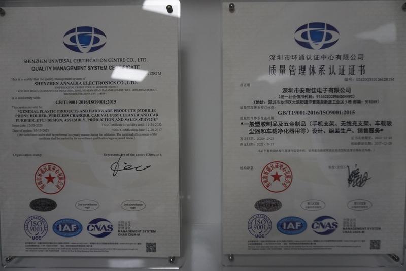 ISO9001 - Shenzhen Annaijia Electronics Co., Ltd.