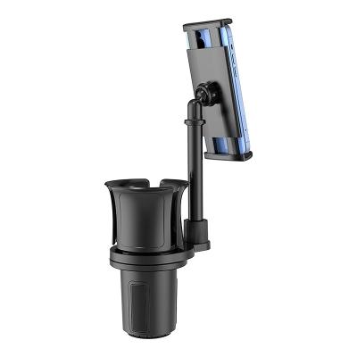 China Universal Adjustable Long Gooseneck Phone Cup Arm Holder with Cradle Car Mount Cup Holder for Phone and Tablet for sale