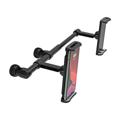 China Double cradeles Mobile Phone And Double Tablets Car Mount For Rear Seat for sale