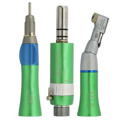 China External Handpiece Kit Air Motor Straight Contra 2 or 4 Holes External Colored Dental Low Speed ​​Angle Water Jet Water Jets Push Button or Key for sale