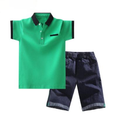 China Fashion Summer Focus Sketch Casual Short Sleeve Kids Boys Clothing Sets Wholesale Kids Smocked Dresses for sale