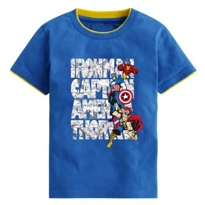 China Compressed boy's short sleeve top for 2020 summer cotton for 12 years old boys T-shirt summer clothes for sale