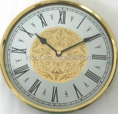 China Decoration Clock Insert/Fit-UPS Clock/Clock Head Dia.180mm (7inch) With Aluminum Bezel And Glass Lens 180A Pattern for sale